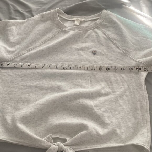 Loft Outlet Lounge Tie Front Sweatshirt NWOT - Picture 4 of 9